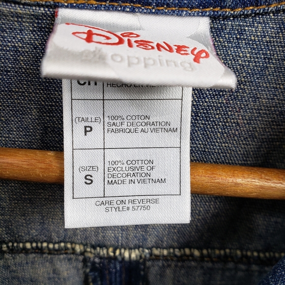 Disney's Tinkerbell embroidered cropped jean jacket - Picture 8 of 14